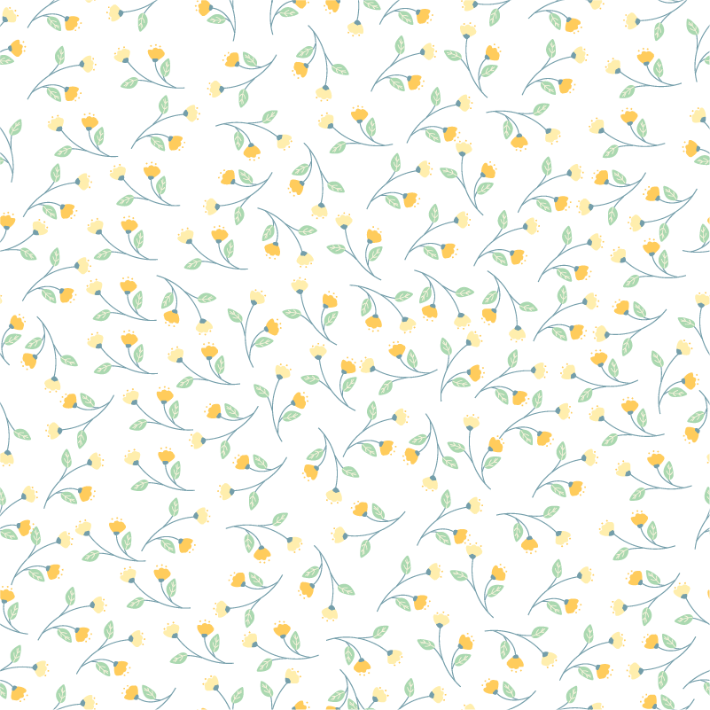 Floral rug in spring blossom design - TenStickers