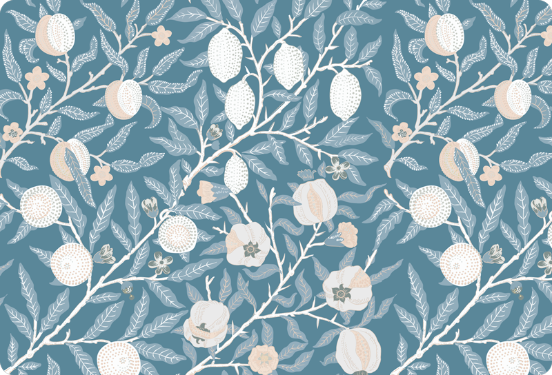 Fancy vintage pattern floral rug - TenStickers