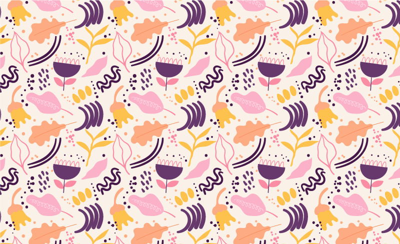 Floral rug lively floral inspiration - TenStickers