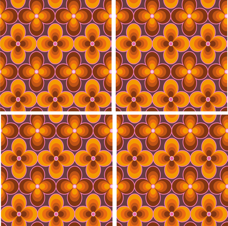 Floral rug botanical inspired design - TenStickers