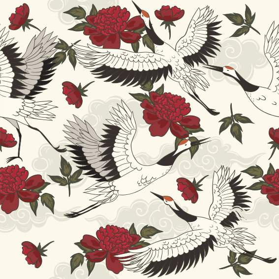 Floral rug in soothing earthy shades - TenStickers