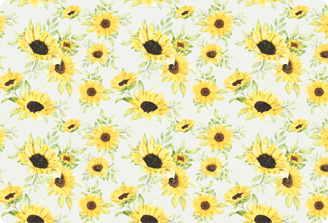 Floral rug with beautiful watercolor sunflower design - TenStickers