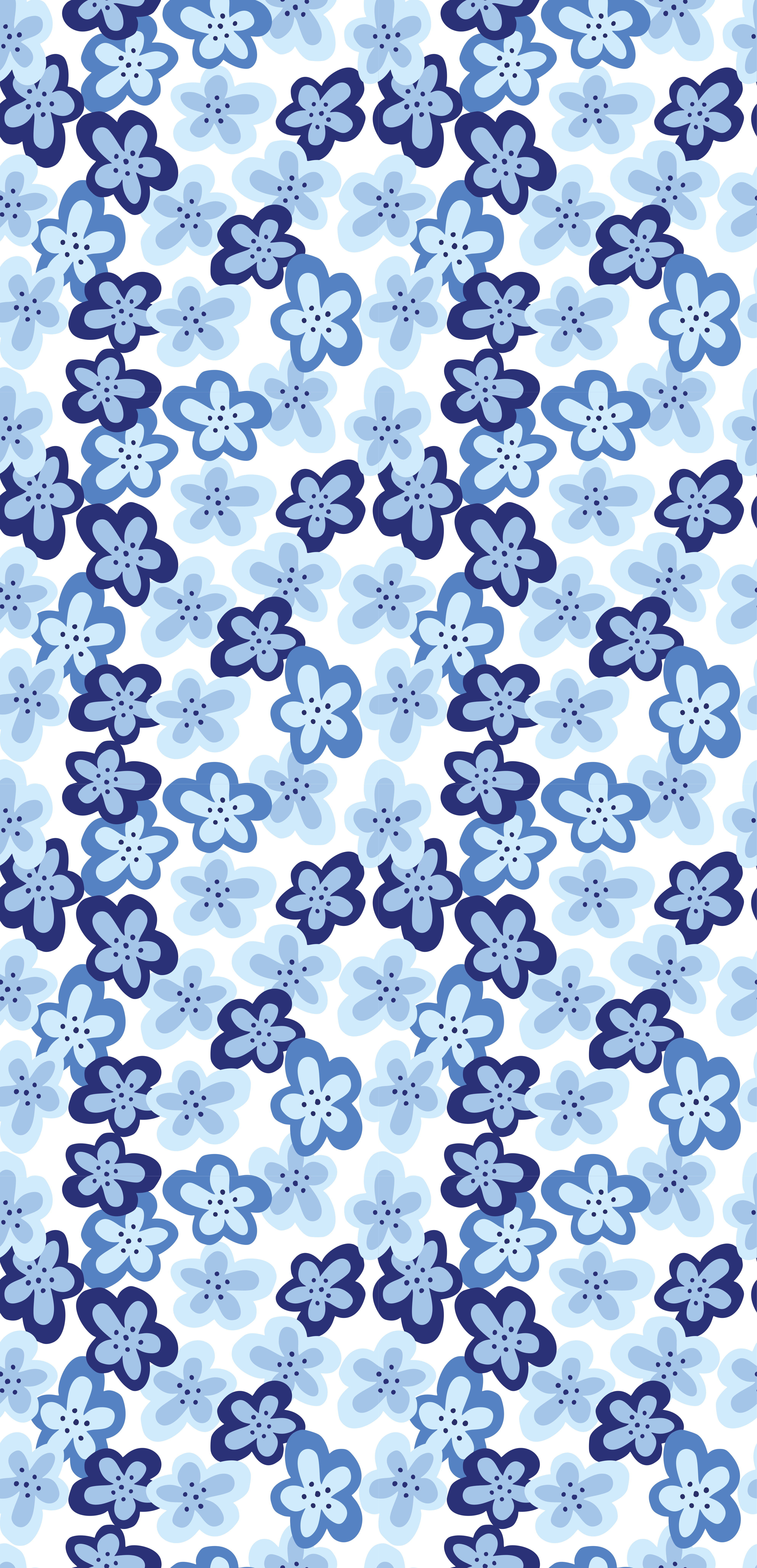 Floral rug with nordic floral design - TenStickers