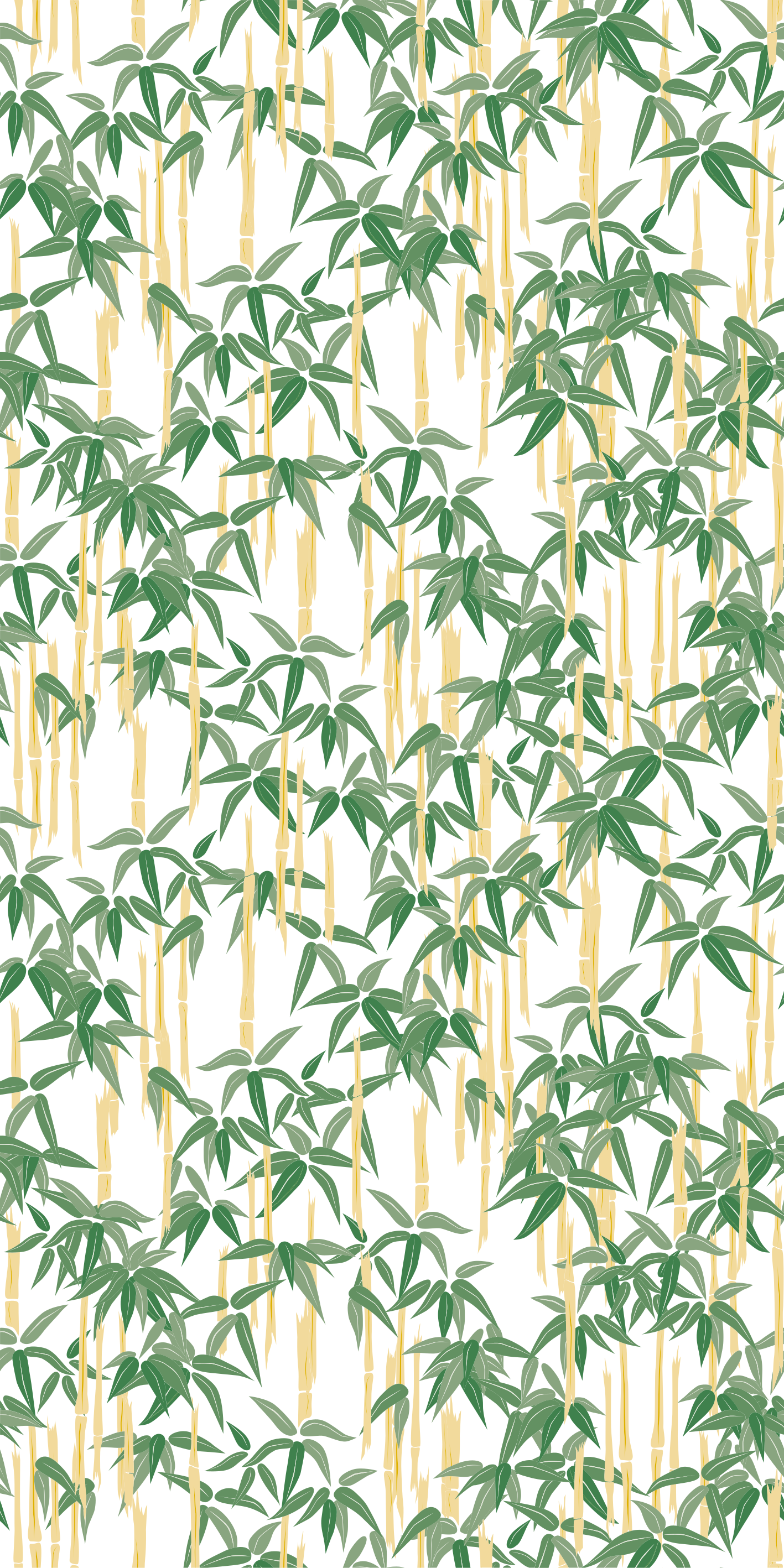 Floral rug bamboo branches for window - TenStickers