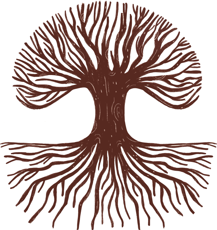 Floral rug tree of life deep roots - TenStickers