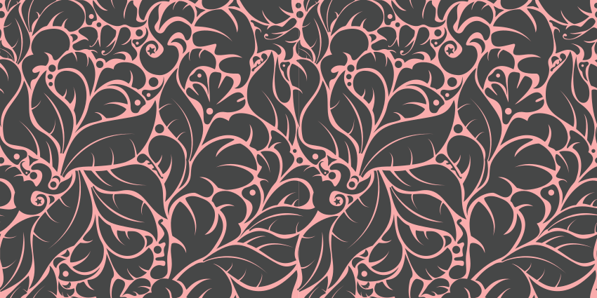 Floral rug with vintage floral pattern - TenStickers