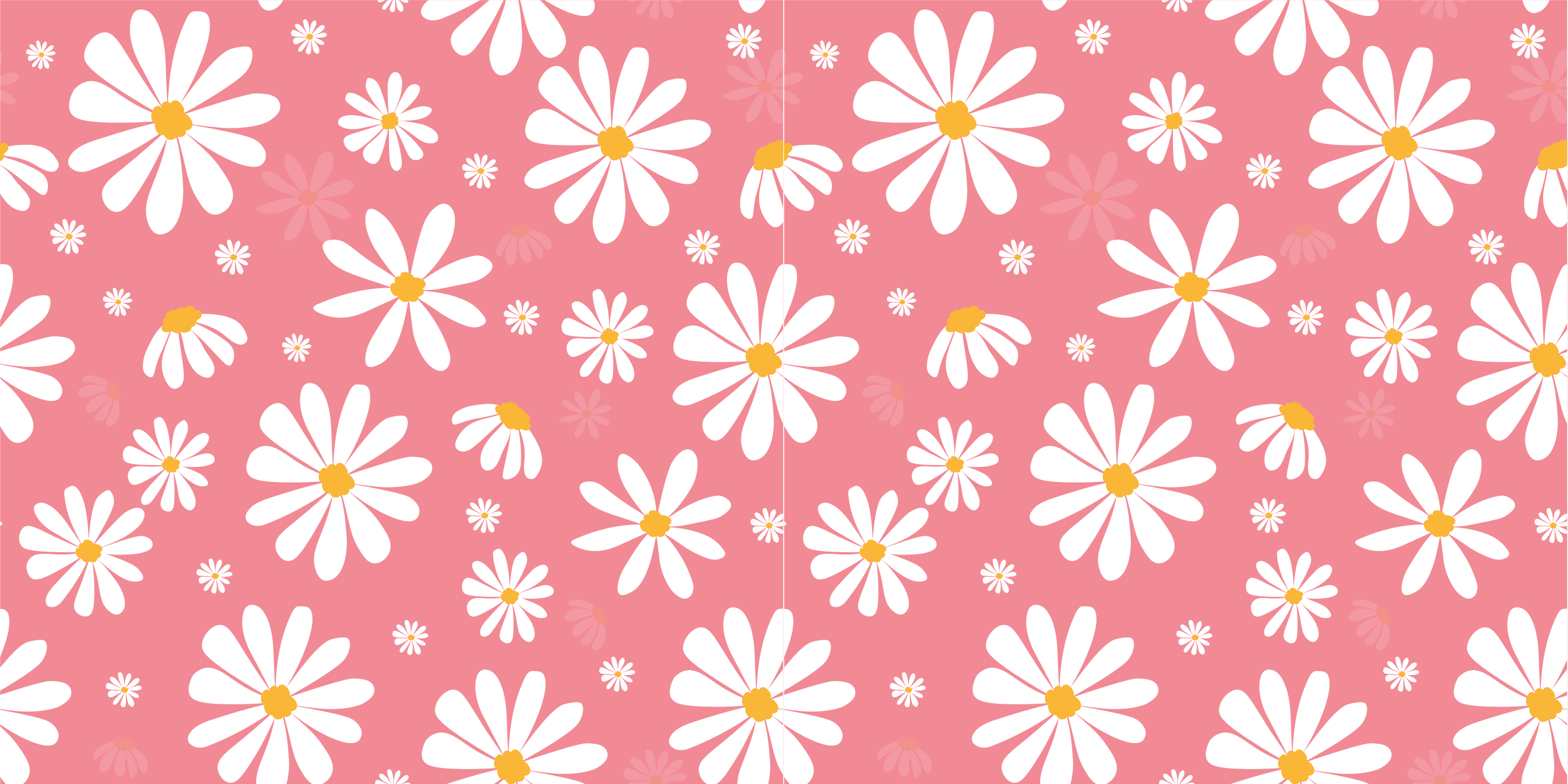 Floral rug with vintage daisy flowers design - TenStickers