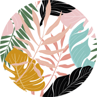 Floral rug with vibrant abstract flower design - TenStickers