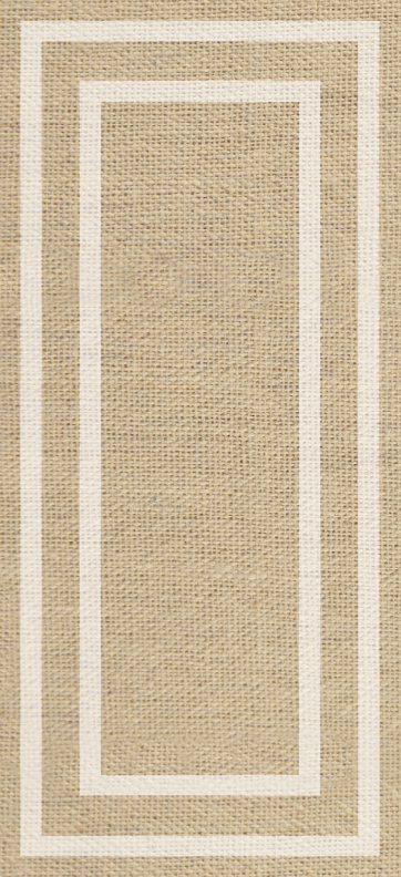 Minimalistic rug in natural woven tan texture - TenStickers