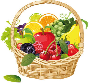 Kitchen vinyl mat fruit basket design - TenStickers