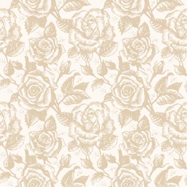 Beige vintage roses dining room rug - TenStickers