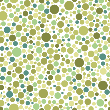 Dining room rug with green polka dots - TenStickers