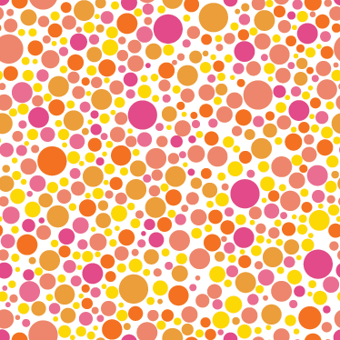 Warm bubbles dining room rug - TenStickers
