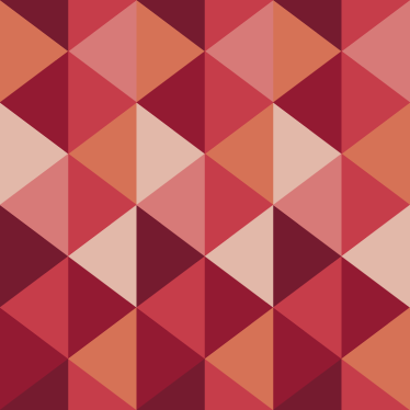 Dining room rug in red and pink triangles - TenStickers