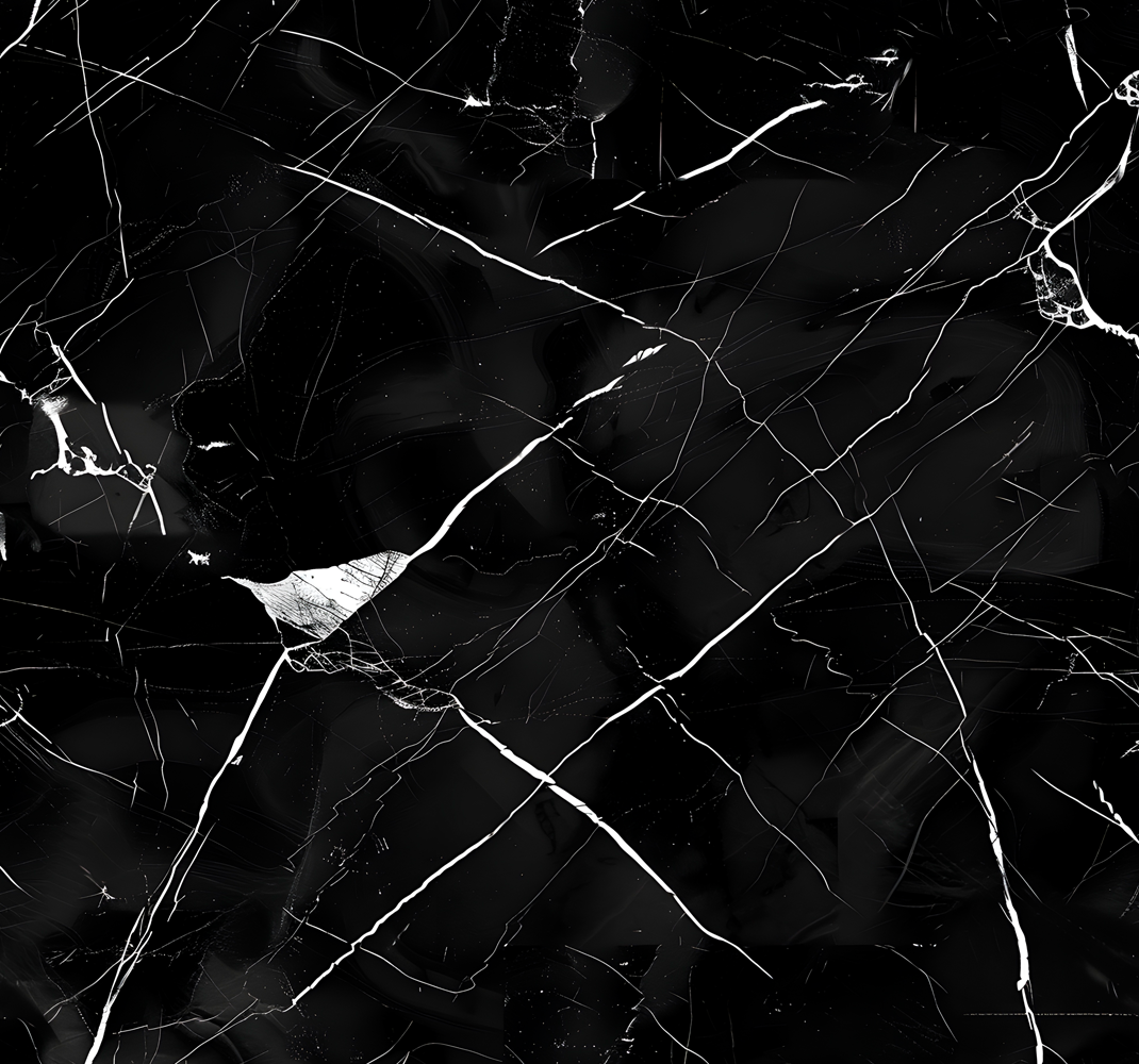 Dining room rug with black marble design - TenStickers