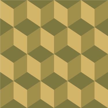 Beige 3d cubes dining room rug - TenStickers