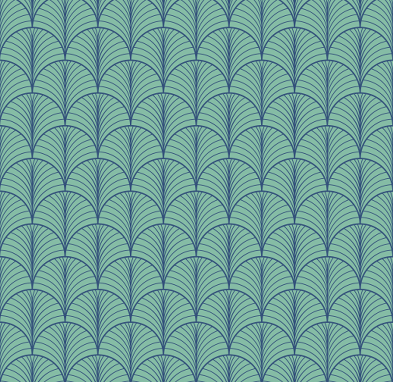 Dining room rug in blue green - TenStickers