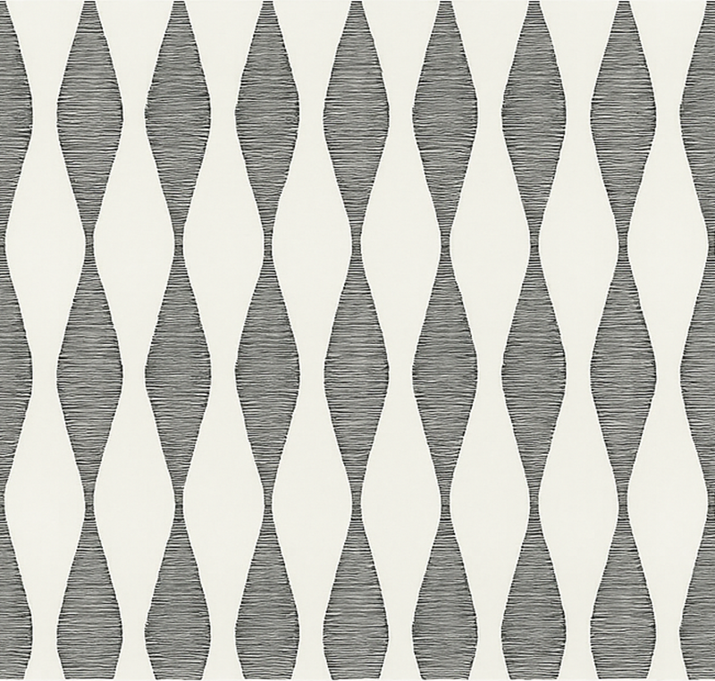 Rabaul ikat beige pattern kitchen vinyl mat - TenStickers