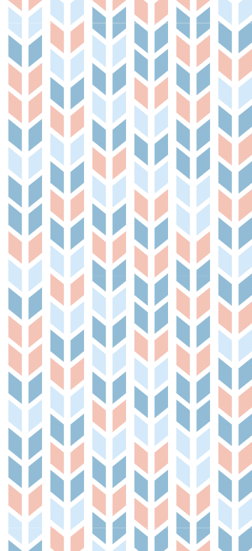 Kitchen vinyl mat with nordic vertical arrows - TenStickers