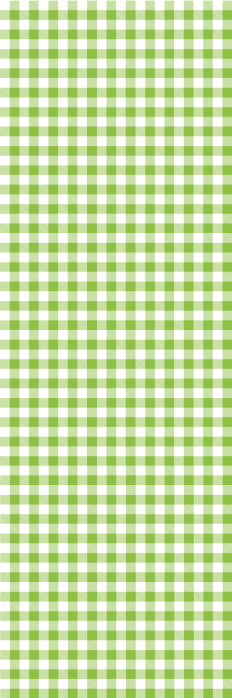 Green checked plaid design kitchen vinyl mat - TenStickers