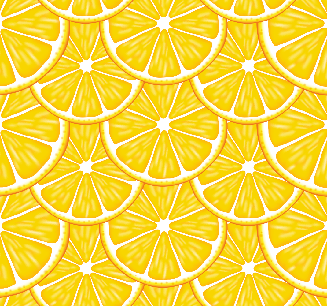 Kitchen vinyl mat with orange pattern - TenStickers