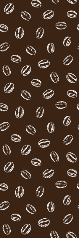 Kitchen vinyl mat coffee beans pattern - TenStickers