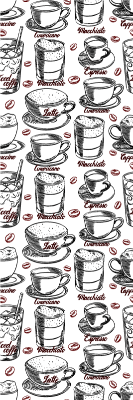 Coffee lover's kitchen vinyl mat - TenStickers