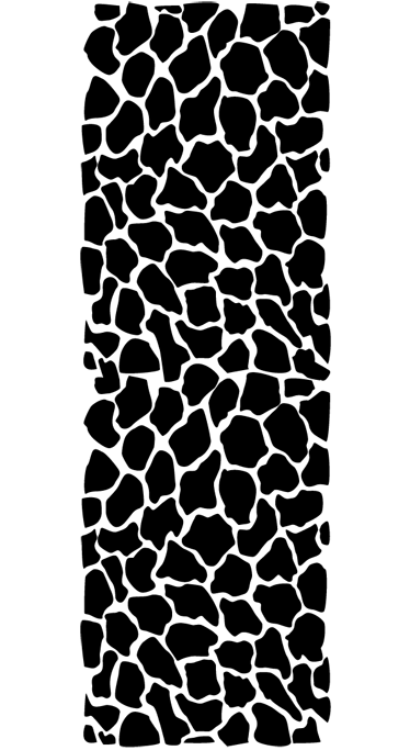 Giraffe print bathroom mat - TenStickers
