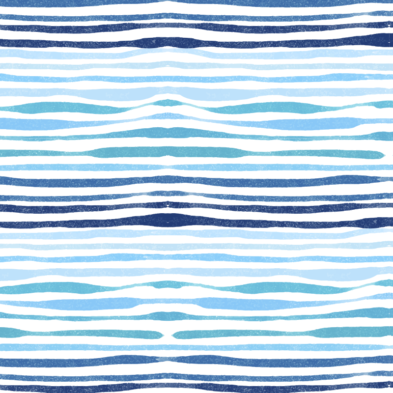 Blue vertical stripes bathroom mat - TenStickers