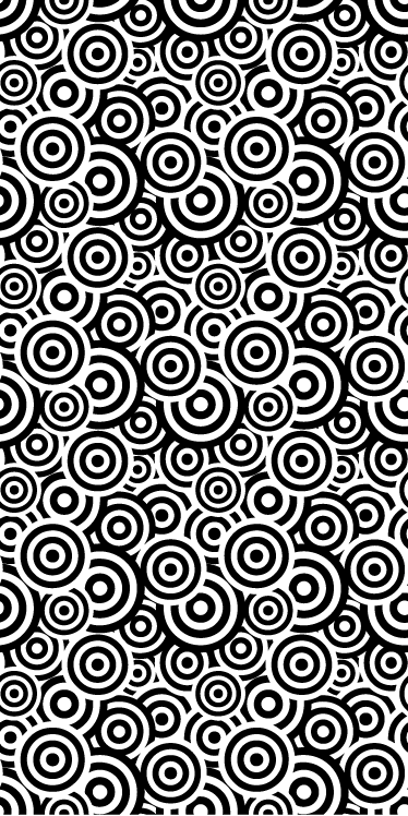 Circular pattern bathroom mat - TenStickers