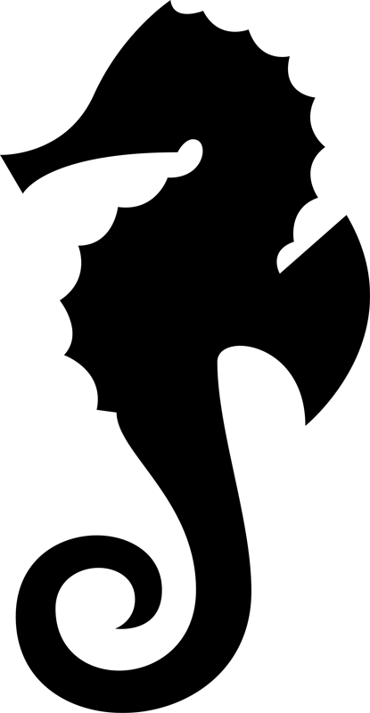 Sea horse pack bathroom mat - TenStickers