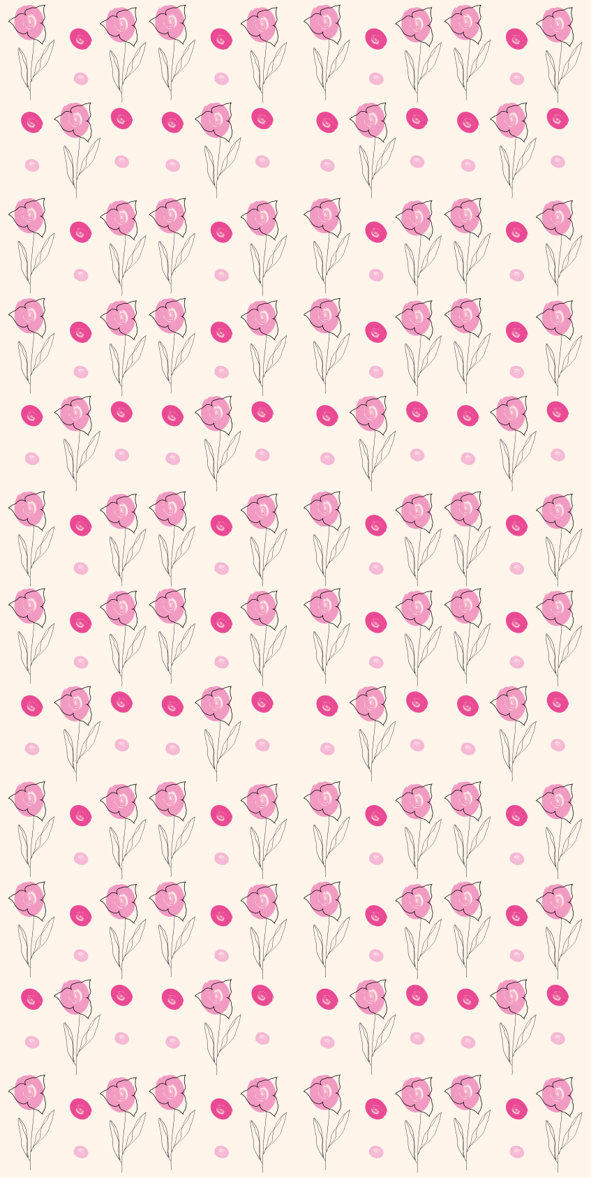 Floral rug bougainvillea pattern - TenStickers