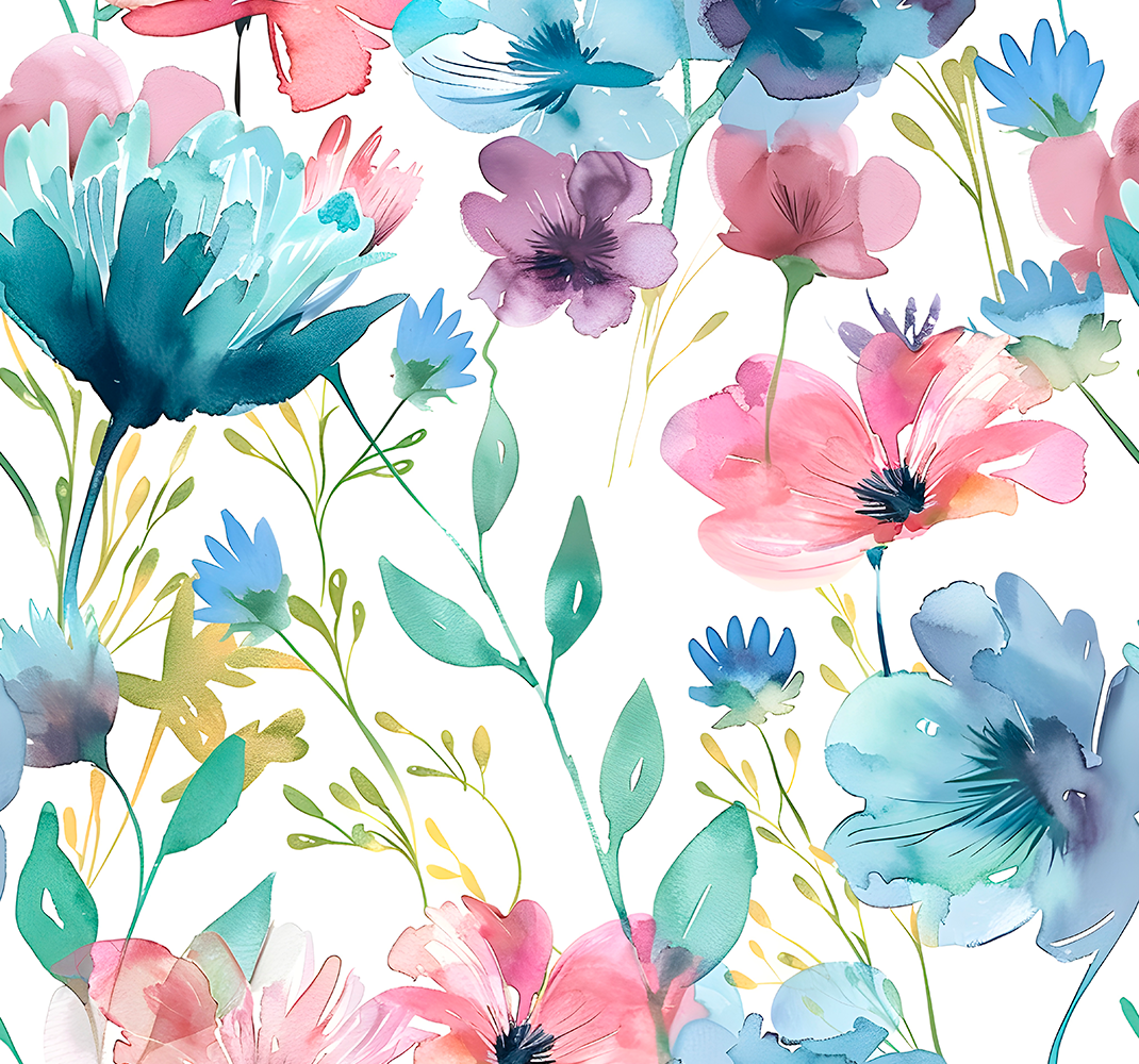 Floral rug wildflowers in summer - TenStickers