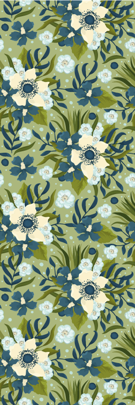 Floral rug with nature-inspired design - TenStickers