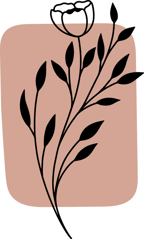 Floral rug with chic floral touch - TenStickers