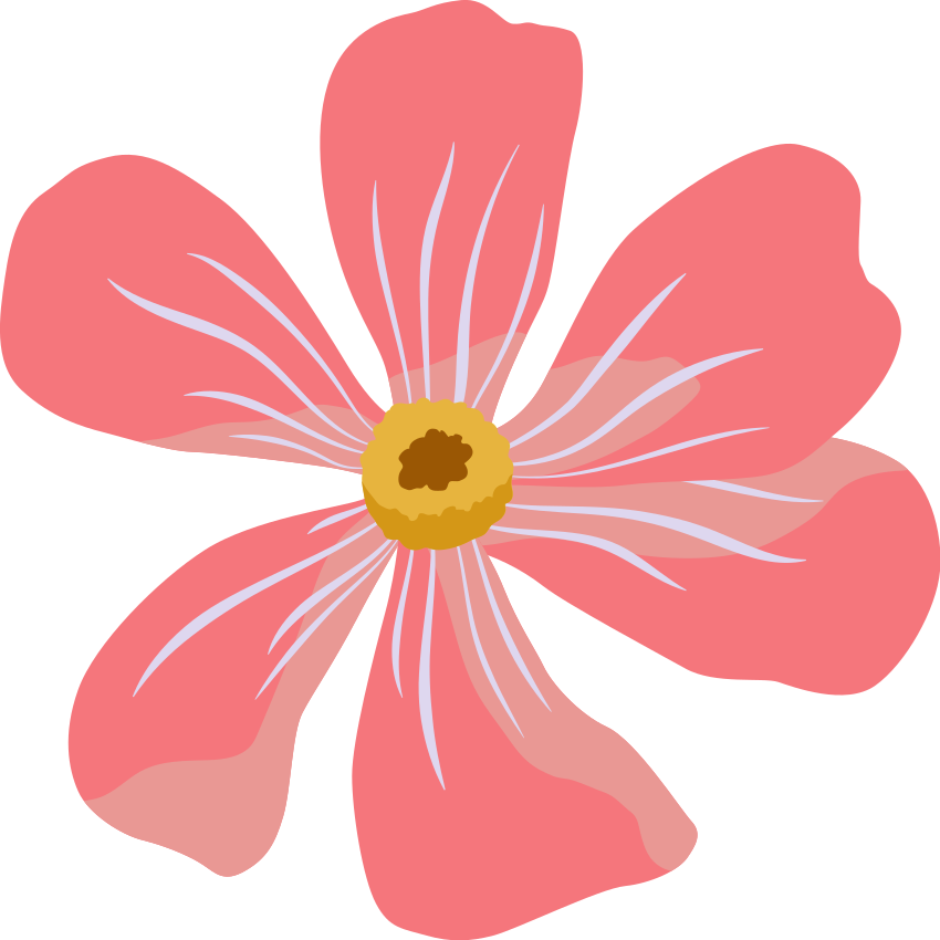 Floral rug in pink floral design - TenStickers