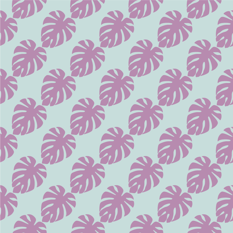 Floral rug with leaf pattern print - TenStickers