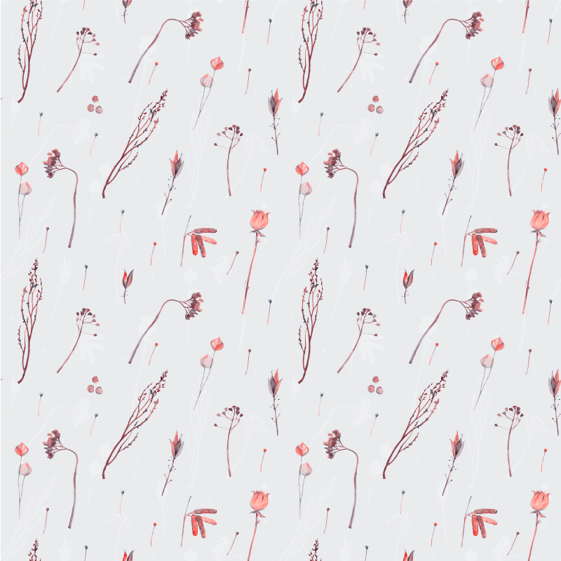 Floral rug with elegant blossom design - TenStickers