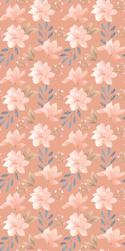 Floral rug with blossom floral design - TenStickers