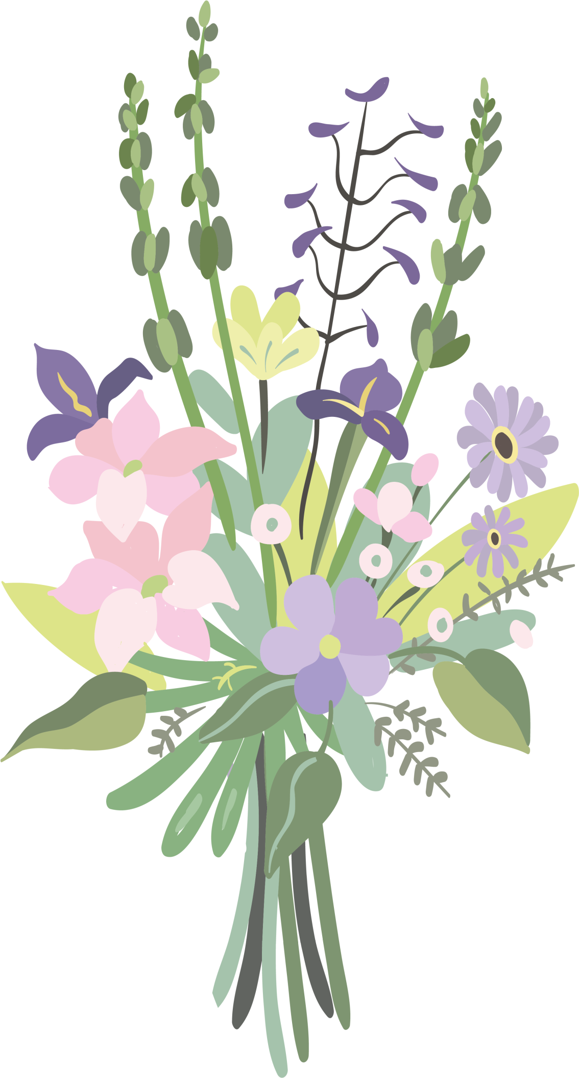 Floral rug colorful floral arrangement - TenStickers