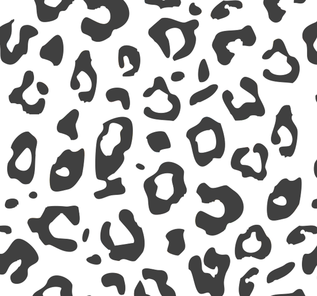 Animal print rug black leopard design - TenStickers