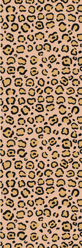 Animal print rug in pastel leopard colors - TenStickers