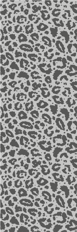 Animal print rug classic style grey leopard print - TenStickers