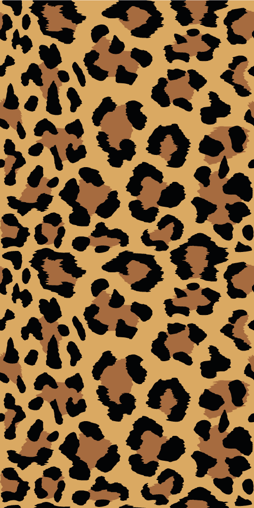 Animal print rug panther print design - TenStickers