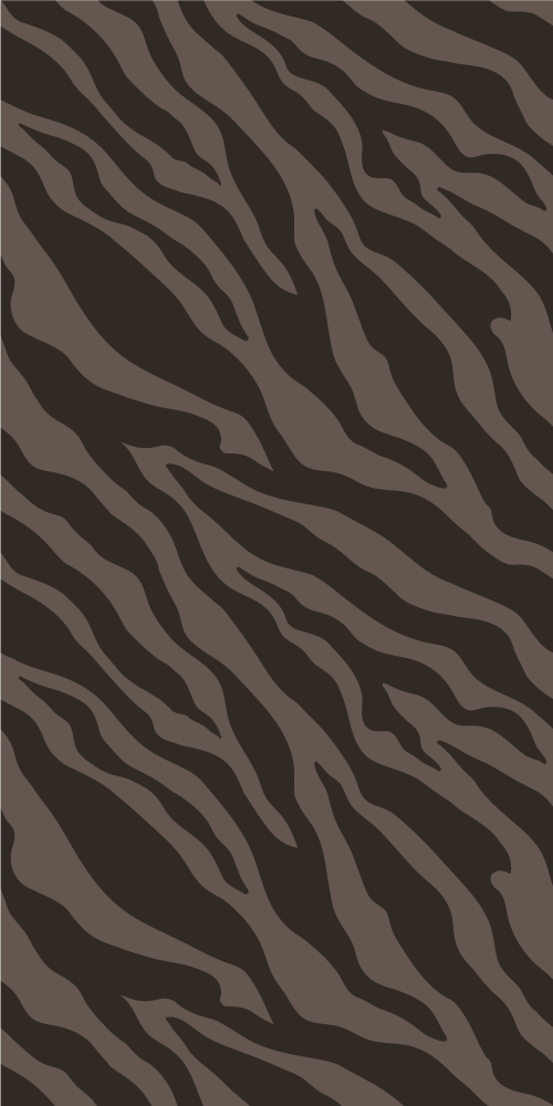Dark zebra pattern animal print rug - TenStickers