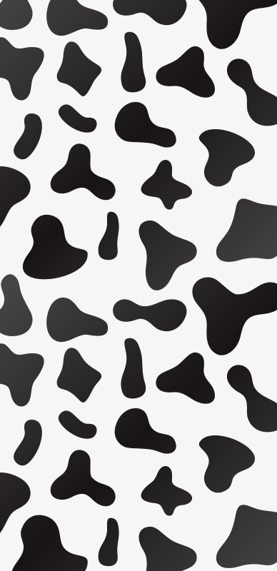 Cow print animal print rug - TenStickers