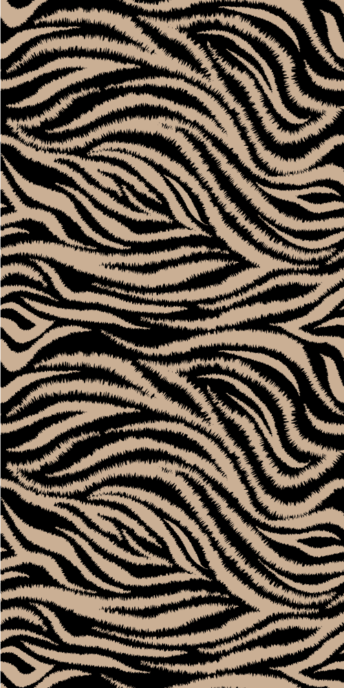 Animal print rug zebra striped design - TenStickers