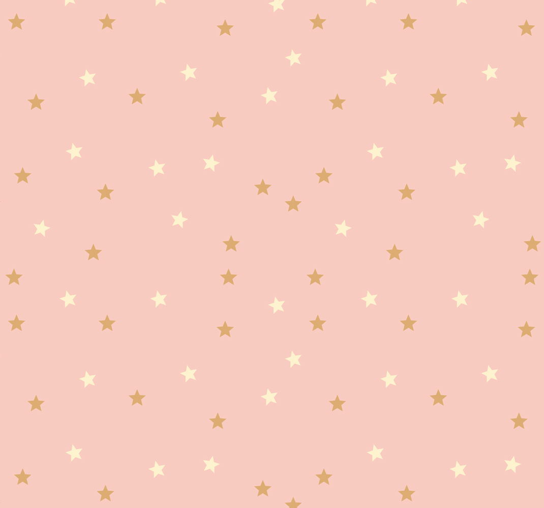 Star rug with tiny golden stars on pink - TenStickers