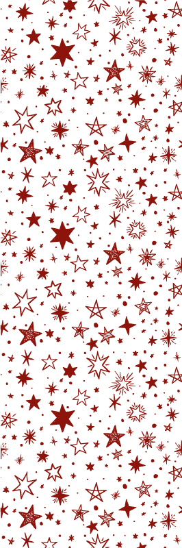 Star rug in red watercolor design - TenStickers