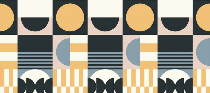 Living room rug with abstract modern design - TenStickers